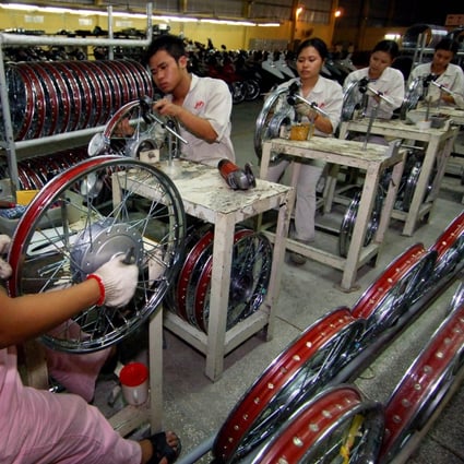 Foreign direct investment in Vietnam’s manufacturing sector has risen to 11 per cent a year over the past five years, and it has been a key driver of Vietnam’s export growth, according to data from Oxford Economics. Photo: Xinhua