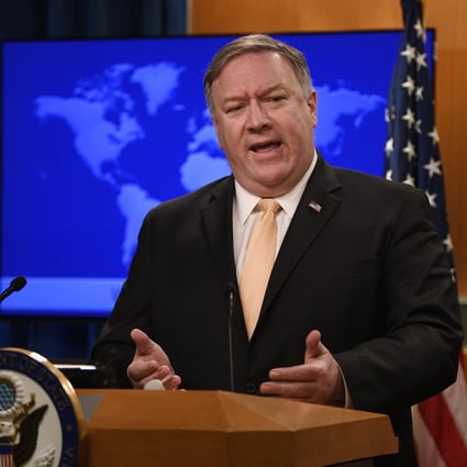 US Secretary of State Mike Pompeo announces the end of sanction exemptions for the import of Iranian oil, starting May 1. Photo: Xinhua