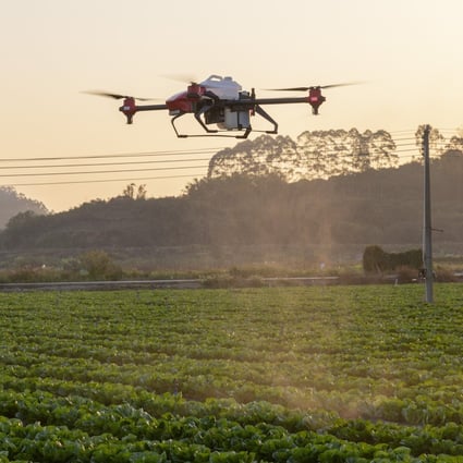 China has increasingly turned to drones to perform tasks such as spraying pesticide and monitoring crops as it seeks to boost production and lessen reliance on imports. Photo: Handout