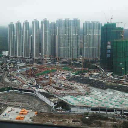 Aerial view of construction sites of the new phases of Lohas Park in Tseung Kwan O on 22 February 2018. Photo: SCMP/Roy Issa