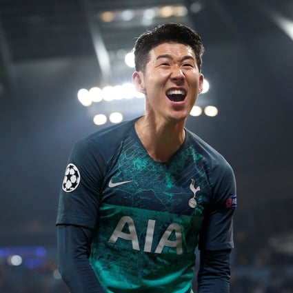 Tottenham's Son Heung-min celebrates after the match. He has been a revelation over the past 12 months. Photo: Reuters