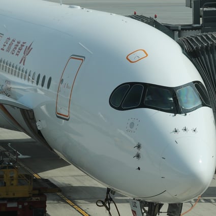 A Hong Kong Airlines plane at the city’s airport. Photo: K.Y. Cheng