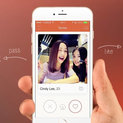 The Tantan dating app. Photo: Weibo