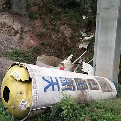 Rural China Residents Say Motorway Is No Go Zone As Rocket Engine And Debris Crash To Earth South China Morning Post