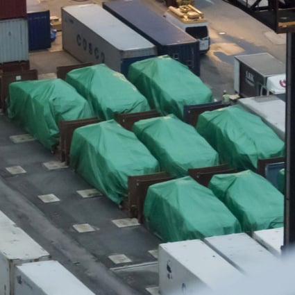 The Terrex vehicles were held in Hong Kong for more than three months. Photo: AP