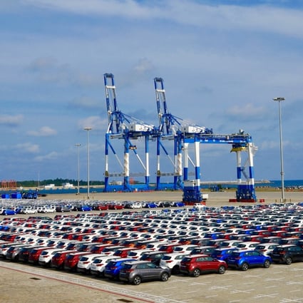The storage yard of the Hambantota port, which remains in the ownership of the Sri Lankan government. Photo: Xinhua