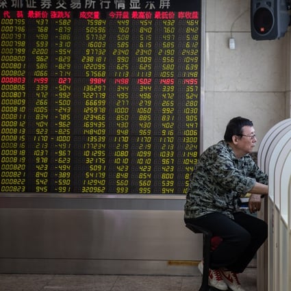 Chinese stock markets tumbled on Monday after US President Donald Trump said on Twitter the US would increase tariffs on Chinese goods. Photo: EPA