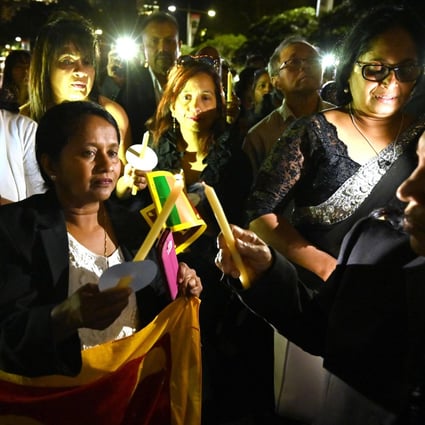 A candlelight vigil for the victims of the Easter Sunday bombings in Sri Lanka. Photo: AFP
