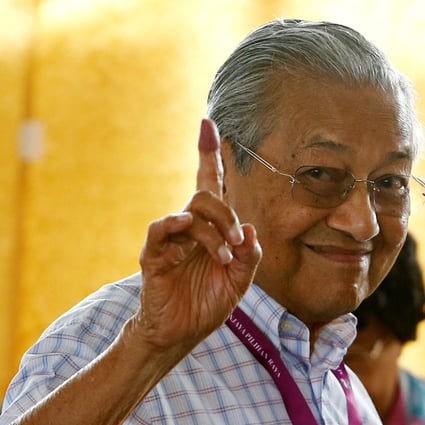 Mahathir Mohamad campaigns ahead of the 2018 election. Photo: Reuters