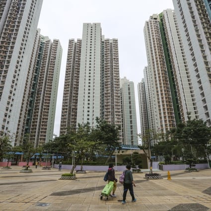 A 506 sq ft flat at Shing Court in Tin Shui Wai sold on May 7, 2019 for HK$4.8 million (US$611,614), or HK$9,486 per square foot, a record for a HOS flat in the estate. Photo: Jonathan Wong