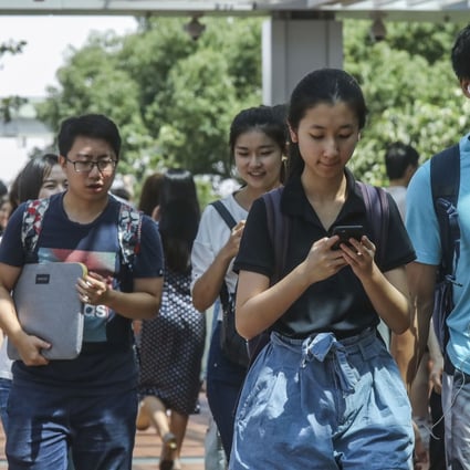 Undergraduates at the University of Hong Kong in Pok Fu Lam, seen on September 18. With an estimated one in two jobs set to be taken over by automation and artificial intelligence, universities need to change the way they prepare undergraduates for employment. Photo: K.Y. Cheng