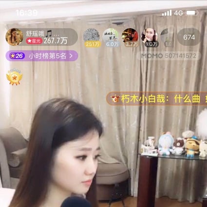 Screenshot of Momo, China's social media and live-streaming app. Photo: Handout.
