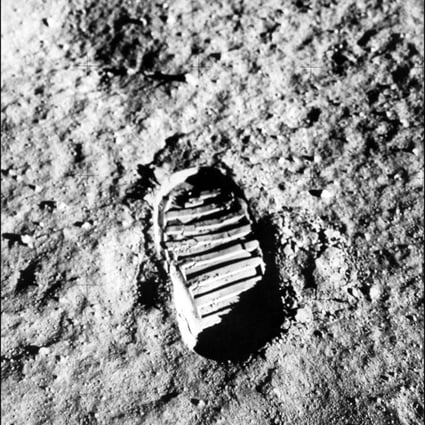 A July 1969 photo of an astronaut’s footprint on the moon. Photo: AFP
