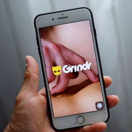 The Grindr app is seen on a mobile phone. Photo: Reuters