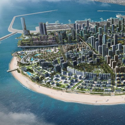 A rendering of the Colombo Port City project in Sri Lanka, which is financed by the China Communications Construction Company. Photo: Handout