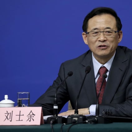 Liu Shiyu, the former chairman of the China Securities Regulatory Commission (CSRC), is being investigated for corruption. Photo: Reuters