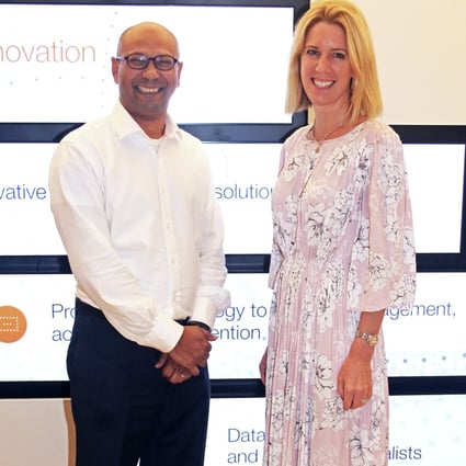 (From left) Vivek Aranha, managing director, Link Market Services, Hong Kong; and Lysa McKenna, CEO, corporate markets, Asia-Pacific for Link Group