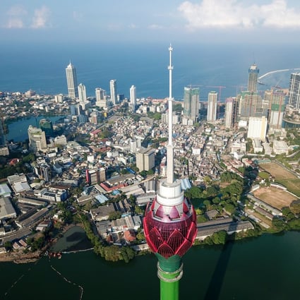 The Lotus Tower in Colombo, Sri Lanka, is set to be completed later this year under China’s Belt and Road Initiative. Sri Lanka has denied all claims that it is a victim of debt-trap diplomacy. Ironically, China could turn out to be the biggest debt trap victim of all. Photo: Xinhua