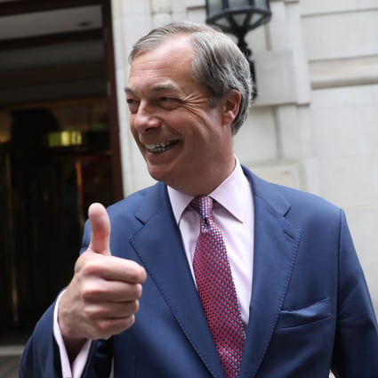 Nigel Farage, leader of the Brexit Party. Photo: Bloomberg