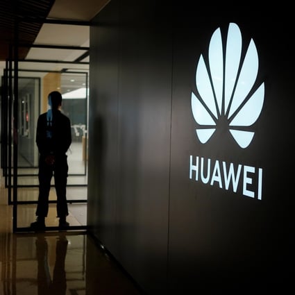 The Huawei logo at a shopping mall in Shanghai. Photo: Reuters
