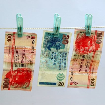 Each year, an estimated US$2 trillion is laundered around the world, according to the United Nations. How much comes through Hong Kong? Photo: Shutterstock
