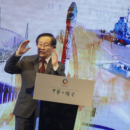 Wan Gang, China's former minister of science and technology, during a press conference in Hong Kong in May 2018. Photo: Felix Wong