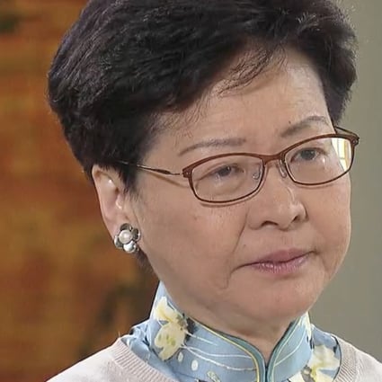 A tearful Carrie Lam said her love for Hong Kong had prompted her to make many personal sacrifices. Photo: TVB screengrab