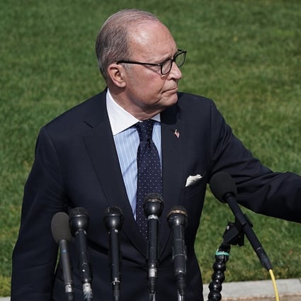 “President Trump is the first guy in these several decades to take strong actions to remedy a very unbalanced trading relationship where the Chinese have violated international trade law,” White House chief economic adviser Larry Kudlow said on Thursday. Photo: Chip Somodevilla/Getty Images