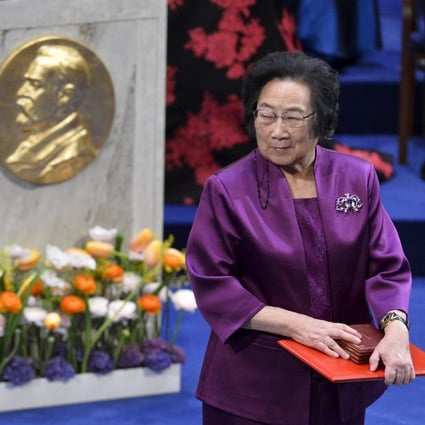 Tu Youyou receives the Nobel Prize for medicine in 2015. Tu said making two changes to the way artemisinin is used to treat malaria may solve the problem of resistance. Photo: Reuters