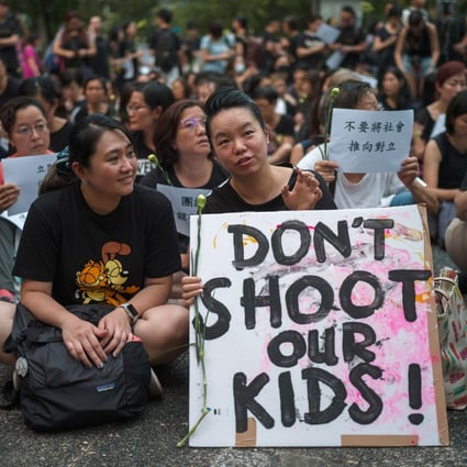A group of Hong Kong mothers held a sit-in on June 14 to denounce the heavy-handed treatment of protesters by the police. While the visible face of the extradition protests appears strikingly young, opposition to the extradition bill in fact cuts across all age groups. Photo: EPA-EFE