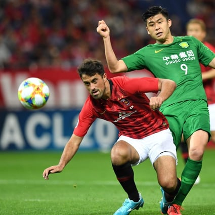 Beijing Guoan’s Zhang Yuning in action during the 2019 AFC Champions League. Photo: AFP