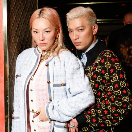 Tina Leung and Bryanboy at a Gucci event in New York.