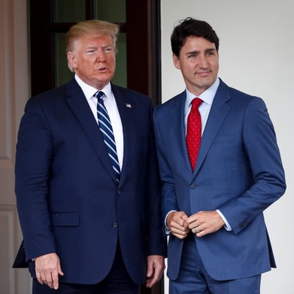 Donald Trump gave Justin Trudeau assurances he would do “anything” to help Canada in its row with China when they met in Washington. Photo: Xinhua