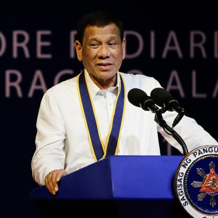 Philippine President Rodrigo Duterte has come under fire for his response to the sinking of a Philippine vessel that collided with a Chinese ship in the South China Sea. Photo: EPA