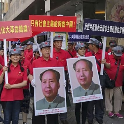 Roughly 200 mainlanders came to Hong Kong last year to march in celebration of the 52nd anniversary of the Cultural Revolution. Photo: Choi Chi-yuk