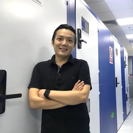 Alan Tso, founder of CBD self-storage, says mainland customers open lockers with digital keys received on their phone. Photo: Kimmy Chung