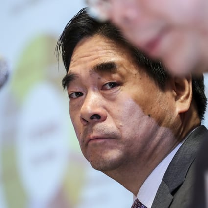 Wang Zhenhua, chairman and executive director of Future Land Development Holdings Limited, during a press event in Hong Kong on 27 February 2017. Photo: SCMP/Edward Wong