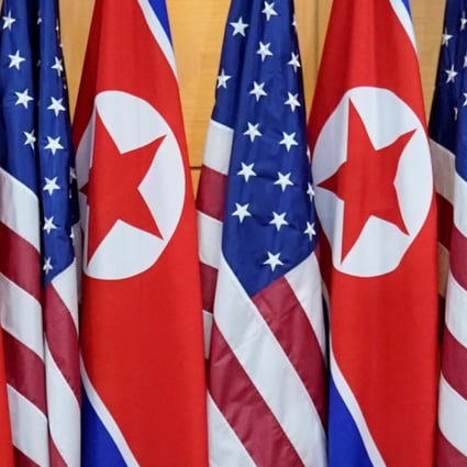 US President Donald Trump shakes hands with North Korean leader Kim Jong-un as they meet at the demilitarised zone separating the two Koreas on Sunday. Photo: Reuters