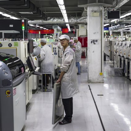 Taiwanese company Foxconn’s factory in Guiyang, in China’s Guizhou province. The company produces smartphones, tablet computers and television sets for clients from around the world. Photo: EPA-EFE