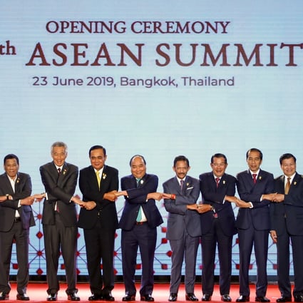 Asean leaders at the bloc’s 34th summit in Bangkok last month. in June. Photo: EPA