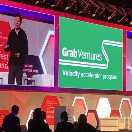 Grab CEO and co-founder Anthony Tan at the Innovfest Unbound conference in Singapore in June last year, where he announced a venture capital arm. Photo: Handout