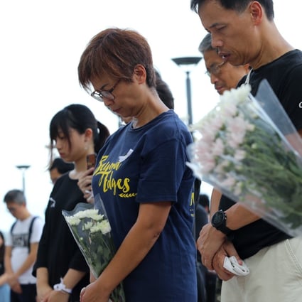 A memorial service at the Education University of Hong Kong (EdUHK) for two students whose deaths have been linked with the extradition bill. Photo: Edmond So