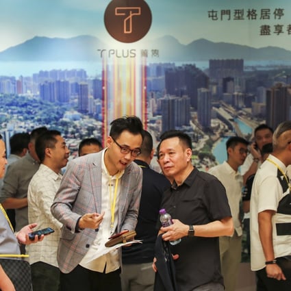 The T-Plus residential property, jointly developed by Jiayuan International Group and Stan Group, has so-called micro flats starting at HK$1.73 million (US$222,200). Photo: Edward Wong
