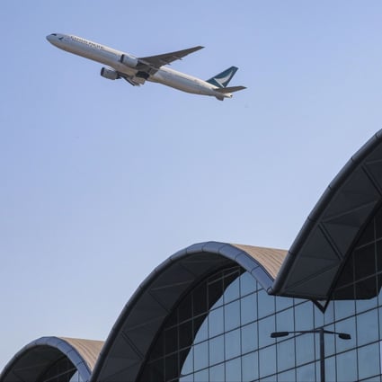 A Cathay Pacific plane takes off from Hong Kong International Airport. Bookings from Asian cities to Hong Kong have dropped since protests started in June. Photo: Felix Wong