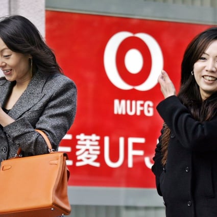 The selection of Japan’s largest bank, MUFG Bank, to clear Chinese yuan transactions is the latest step in the warming of economic relations. Photo: AFP