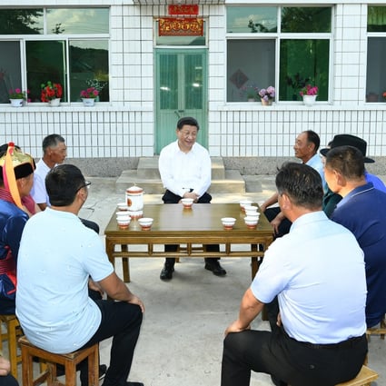 Chinese President Xi Jinping toured Inner Mongolia last week and inspected farms and forestation projects, suggesting the focus remains on his two long-term goals of protecting the environment and alleviating poverty. Photo: Xinhua