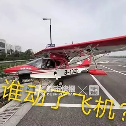 A Chinese teenager’s efforts to fly a plane ended with a costly crash but might have set him on the path to becoming a pilot. Photo: Weibo