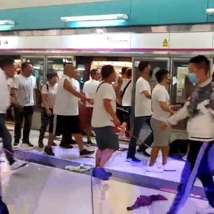 Police have faced criticism over their handling of a rampage through Yuen Long MTR station and other parts of the district by men dressed in white. Photo: SCMP