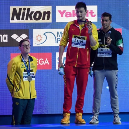 Mack Horton Warned By Fina Over Sun Yang Podium Protest At Swimming World Championships South China Morning Post Mack Horton Warned By Fina Over Sun Yang Podium Protest At Swimming World Championships South China Morning Post