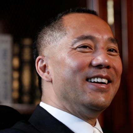 Guo Wengui speaks during an interview in New York City on April 30, 2017. Photo: Reuters